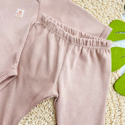 Conj. Body e Calça 100% Algodão Egípcio com Proteção UV50+ - Areia